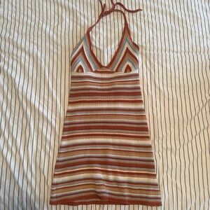 Cotton On Multicolor Knit Halter Mini Dress